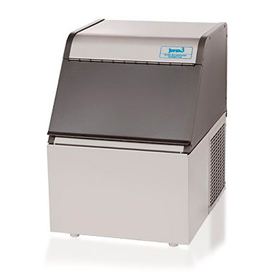 Máquina de gelo Everest EGC 50 compacta em aço inox com grade de ventilação lateral